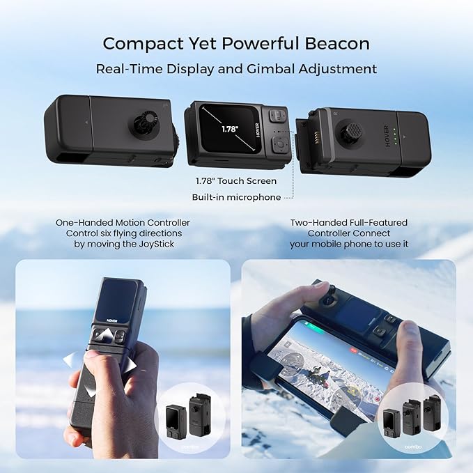 X1 PRO 4K Action Flying Camera, Foldable Drone with Camera with 42 KM/H Follow Speed, 10+ Fully Automatic Flight Modes, Fly Anywhere with OmniTerrain, SmoothCapture 2.0(Skiing Combo)