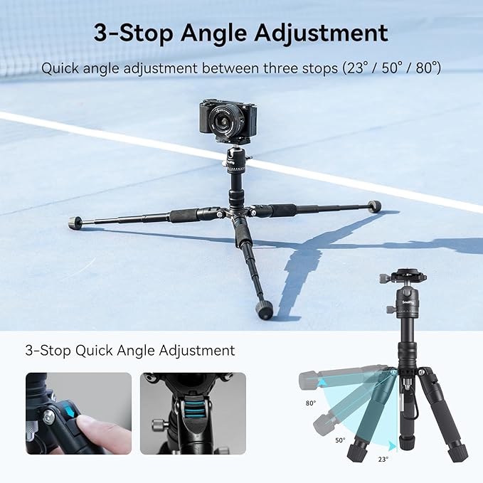 SmallRig VT-20 Aluminum Mini Tripod, 20" Desktop Tripod with 360° Ball Head, Compact Desktop Tripods for DSLR Camera Video Camcorder, Load up to 13lb/6kg-4289