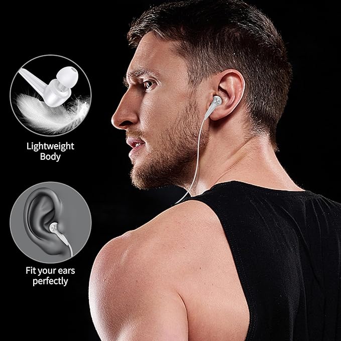 USB C Earbuds with Mic for iPhone 17 16e 16 15, Type C in-Ear Wired Headphones Volume Control Noise Isolation Sport Headset for iPad Air Pro Samsung Fold 6 Galaxy S25 S24 S23 Oneplus 13 12 Pixel 8 7