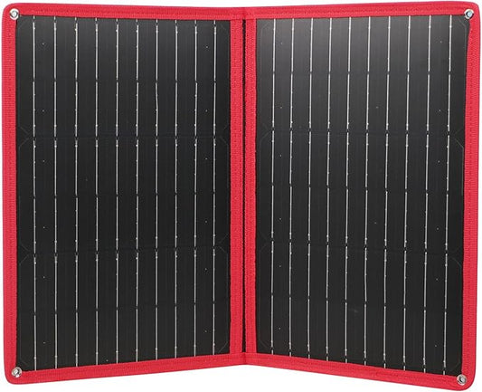 DOKIO 20W Foldable Solar Charger, ETFE Portable Solar Panel with USB-C & USB-A, Water-Resistant Surface for Phone & Power Bank Charging, Camping Hiking Emergency