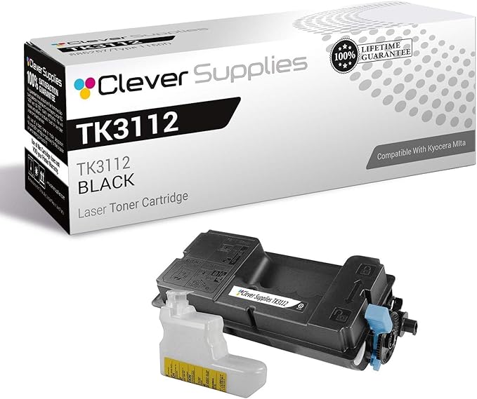 CS Replacement Toner Cartridge Compatible with Kyocera-Mita TK3112 Black FS-4100DN Black