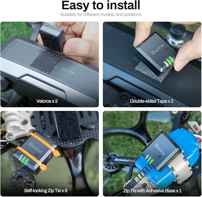 Bwine B112S NEW Buzzer FAA Compliant Remote ID Broadcast Module for GPS Drones, Accurate GPS Tracking, 13.5g Light Weight, Long Battery Life, for FPV Drone and RC Aircraft Quadcopter