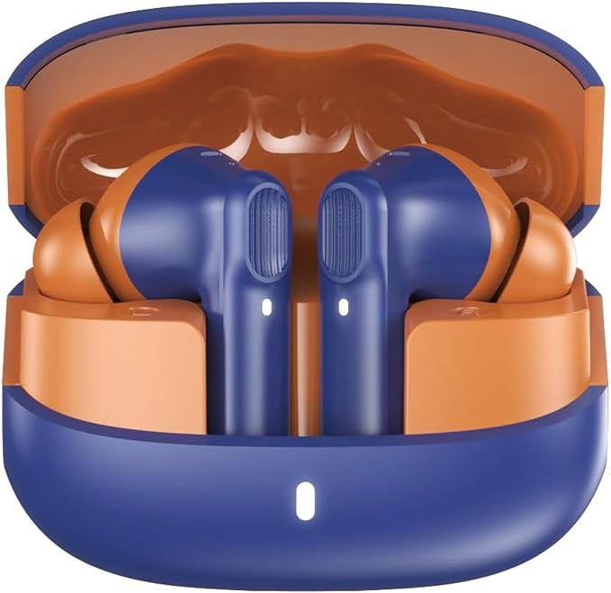 Wireless Earbuds Bluetooth 5.3 Headphones, Lightweight in-Ear Design with Deep Bass, 48HPlaytime, Touch Control, IPX5 Waterproof Earphones for Sports Workout (Dark Blue)