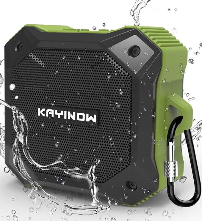 Portable Bluetooth Speaker with IPX7 Waterproof 5W Small Wireless Speakers with TWS Pairing,TF Card/AUX,12 Hours Playtime for Outdoor,Camping,Bathroom,Travel,Beach Use,Gift Ideas