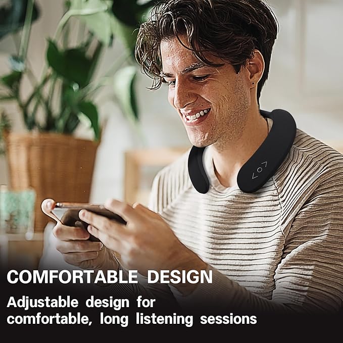 Wireless Neck Speakers - 3D Surround Sound & Ergonomic Design, 24H Playtime,Fashionable Style for Gym/Travel Home, Office, and Outdoors