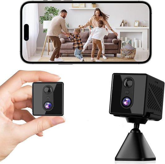 2025 Upgraded 4K Security Camera, 5GHz WiFi Indoor Camera, Home Security Camera with Night Vision, Motion Sensor, Long Battery Life, Motion Detection, Remote Viewing, Wireless Surveillance Cam