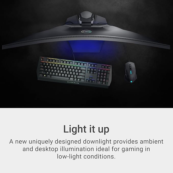 Dell S3422DWG Curved Gaming Monitor - 34 Inch 1800R Curved Screen with 144Hz Refresh Rate, WQHD (3440 x 1440) Display, HDMI, DP to DP 1.4 Cable, AMD FreeSync - Black