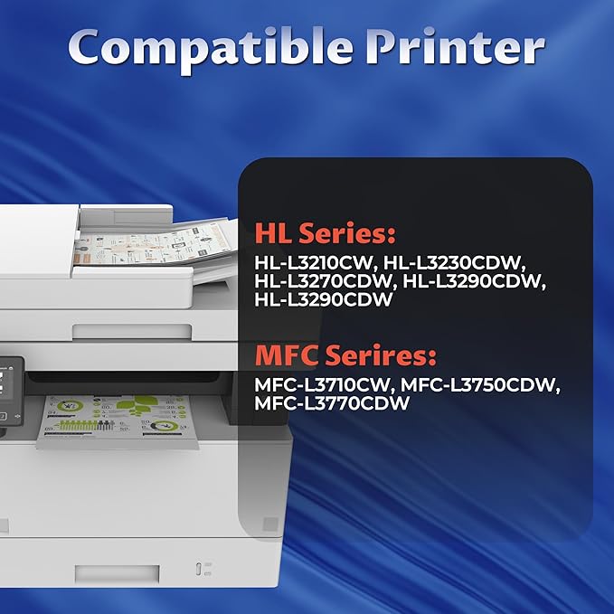 TN227 Toner Cartridges High Yield Compatible for Brother TN227 TN223 Toner Cartridges for Brother HL-L3210CW HL-L3230CDW HL-L3290CDW MFC-L3710CW MFC-L3750CDW MFC-L3770CDW Printer(BK,2 Pack)