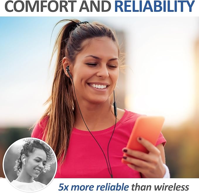 LUDOS Zenith USB C Headphones for iPhone 17 16 15 Pro Max Plus Air iPad Pro Air, 2 Years Warranty, USB-C Earbuds for Galaxy S24 S23 Ultra S22 S21 S20 A55 A54 A53, USB Type C Earphones - Black