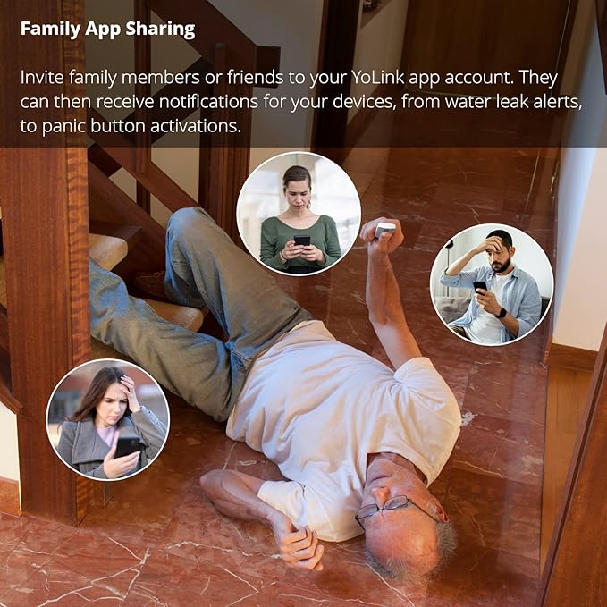 YoLink LoRa Smart Outdoor Contact Sensor & Hub Starter Kit, Gate & Shed Door Sensor, Universal Contact-Closure Sensor, Email/SMS/Push Alerts, 1/4 Mile Open Air Range, Alexa, IFTTT, Home Assistant