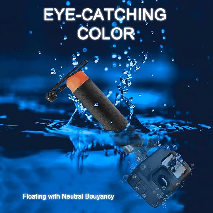 FitStill 45M/148FT Underwater Waterproof Case with Dive Filters Compatible for Go Pro Hero 4K,Monopod Floating Hand Grip Dive for Hero4K 2024 Action Camera Accessory Kit