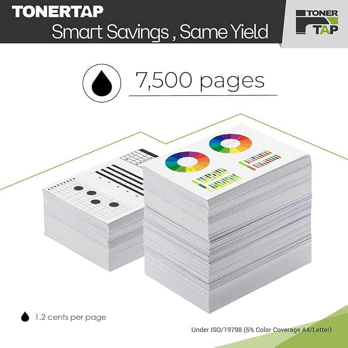 Toner Tap 210X Toner Cartridge Replacement Compatible for HP Color Laserjet Pro 4201dw, 4201dn, HP Color Laserjet Pro MFP 4301dw, 4301dn, 4301fdw - High-Yield 7,500 Pages Black Toner W2100X