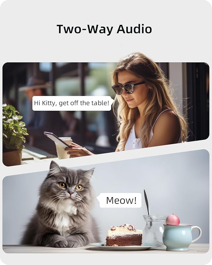 blurams Indoor Camera 2K, Cameras for Home Security 5G&2.4GHz, 360° Pet Camera w/Motion Tracking, Phone App, 2-Way Audio, IR Night Vision, Siren, Works with Alexa & Google Assistant