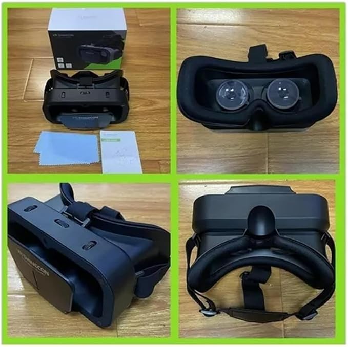 VR Headset with Controller for iPhone & Android – 3D Virtual Reality Glasses for 4.7″–6.5″ Phones, Adjustable Goggles for Movies, Games, Gift-Ready (Standard Edition (with Controller))