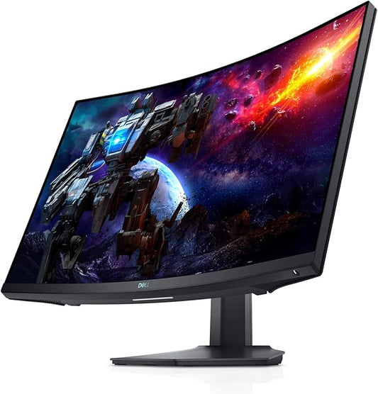 Dell S2722DGM Curved Gaming Monitor - 27-inch QHD (2560 x 1440) 1500R Curved Display, 165Hz Refresh Rate (DisplayPort), HDMI/DisplayPort Connectivity, Height/Tilt Adjustability - Black