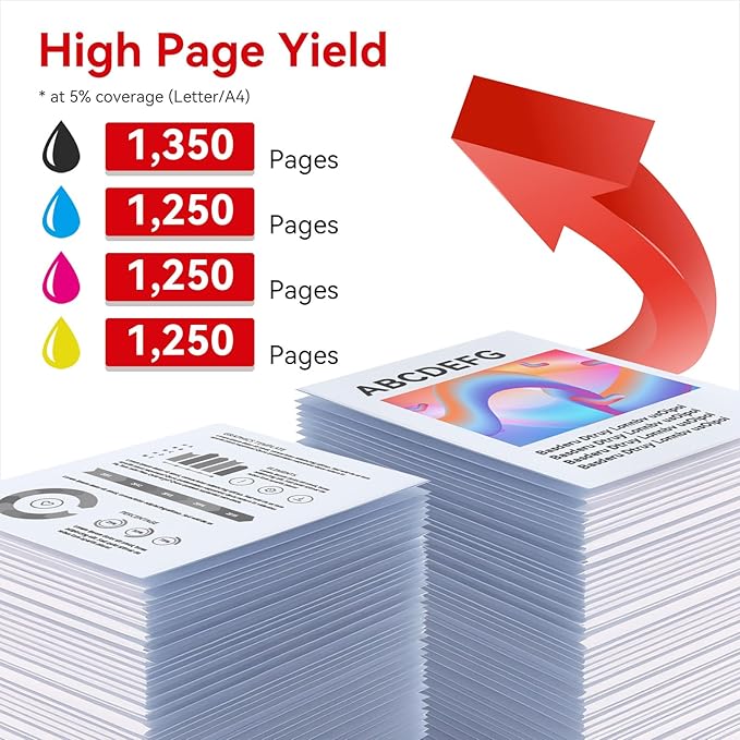 MYTONER 067 067H Toner Cartridge Set Compatible Replacement for Canon 067 067H Toner for Color imageCLASS LBP632Cdw MF656Cdw MF654Cdw MF653Cdw LBP633Cdw Printer 4 Pack 067 High Yield Ink