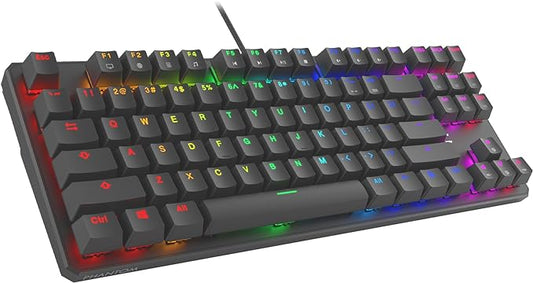 TECWARE Phantom 87 Key Mechanical Keyboard, RGB led, Outemu RED Switch