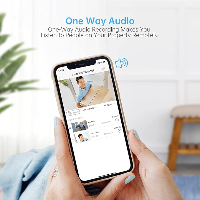 [5MP HD,Audio] SMONET WiFi Security Camera System,3TB Hard Drive,8CH Home Surveillance DVR Kits,8 Packs Outdoor Indoor IP Cameras Set,IP66 Waterproof,Free Phone APP,Night Vision,24/7 Video Recording