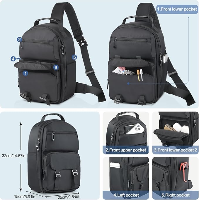 FOREGOER Carrying Case Compatible with Meta Quest 3/3S, Oculus Quest 2/Vision Pro/Pico 4 VR Travel Storage Bag for Gaming Headset with Elite Strap, Touch Controllers and Other Accessories