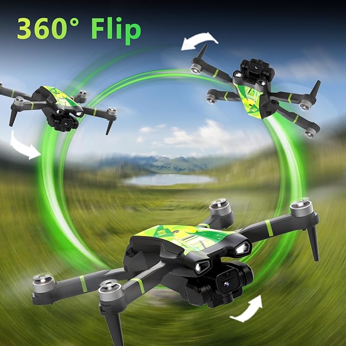 M18 Brushless Motor Drone with 4K Camera Mini RC Quadcopter for Adults Dual Cameras Optical Flow Positioning
