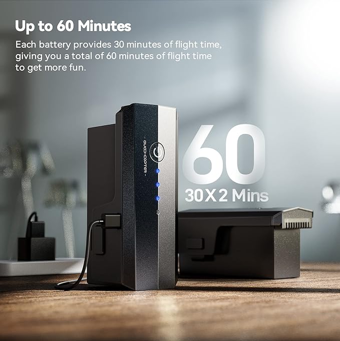 Ruko F11PRO Drones with Camera for Adults 4K UHD Camera, 60 Mins Flight Time with GPS Auto Return Home, Brushless Motor, Black (with Carrying Case)