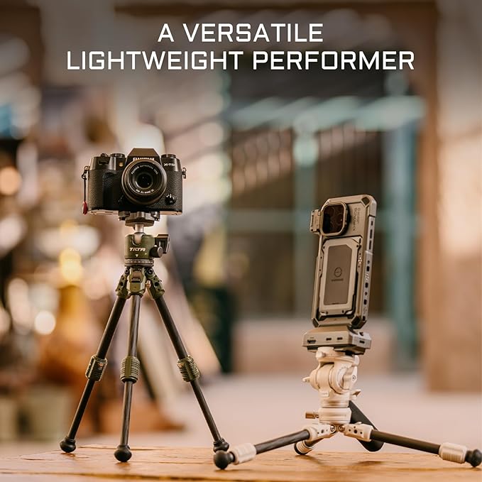 Tilta BT03 Tabletop Tripod | Ball Head with 1-Stage Carbon Fiber Tripod Legs (3KG) (Space Gray, Standard Edition)