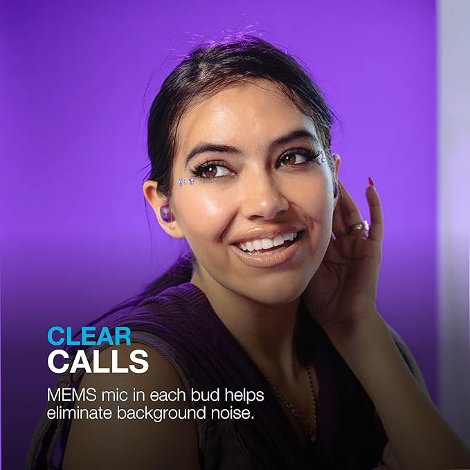 JLab Go Pop ANC True Wireless Earbuds & Charging Case, Transparent Neon Green, Active Noise Cancelling, 10mm Drivers, Dual Connect, Customize Your Sound with App, Be Aware Mode, MEMS Microphone