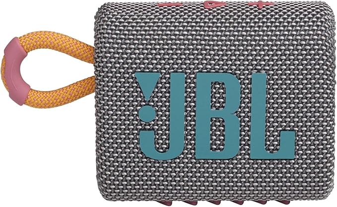 JBL Go 3 Portable Bluetooth Speakers (Gray, Teal)