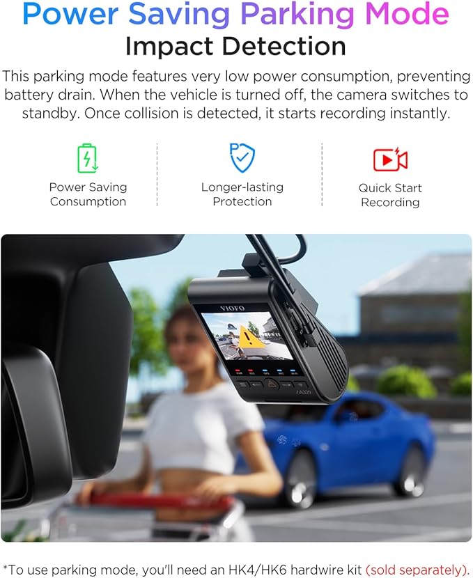 VIOFO A329S 4K 60FPS Dash Cam Front and Rear, 4K+2K Dual Dash Camera for Cars, Power Saving Parking Mode, Wi-Fi 6 App Control, Dual STARVIS 2 Sensors, Supports up to 4TB SSD or 512GB microSD Card