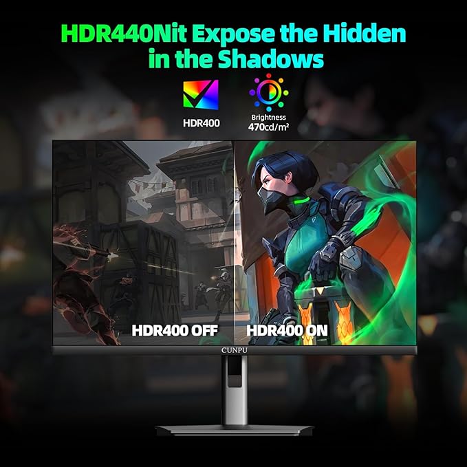 27-inch Gaming Monitor 300Hz QHD(2560× 1440p), 1MS,Fast IPS,142% sRGB, MAX400Nit, VESA,FreeSync, Built-in Dual Speakers, HDMI 2.1& DP 1.4,Height/Pivot/Tilt/Swivel Vertical Monitor, for PS5/Xbox
