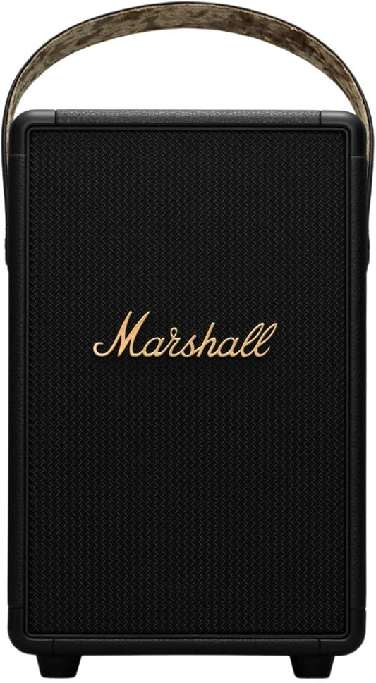 Marshall Tufton Portable Bluetooth Speaker, Black & Brass