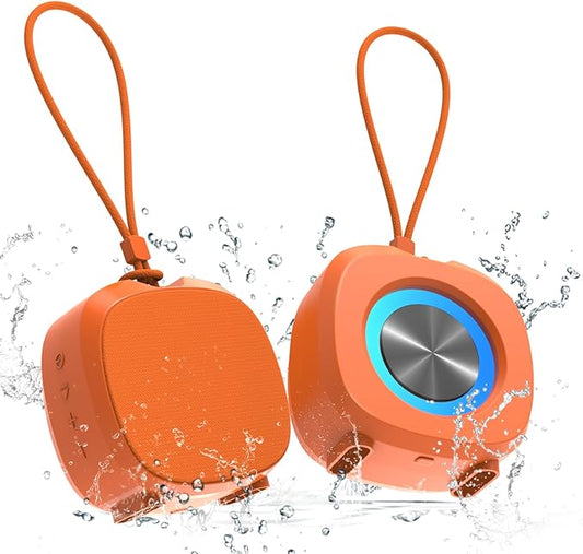 Bluetooth Speaker Portable Media Players Clear Loud Stereo Sound Deep Bass Wireless Speaker With Lights TWS IPX5 Waterproof Small Speakers Long Playtime for Home/Party/Outdoor/Beach Electronic Gadgets