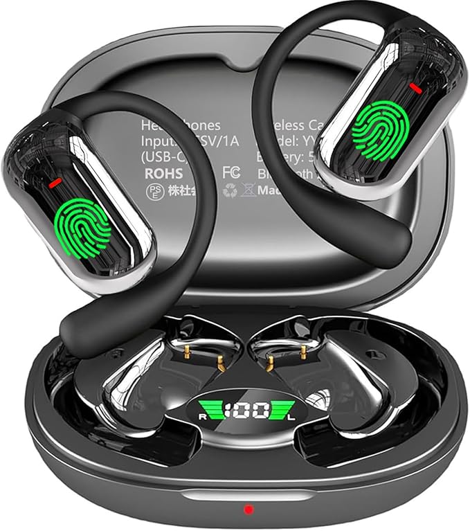 Ai Translation Earbuds Real Time Translator Headphones Audifonos Traductores Inglés Español, Open Ear Translating Wireless Earphones Perfect for Travel, Business & Language Learning