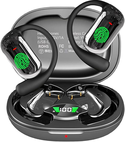 Ai Translation Earbuds Real Time Translator Headphones Audifonos Traductores Inglés Español, Open Ear Translating Wireless Earphones Perfect for Travel, Business & Language Learning