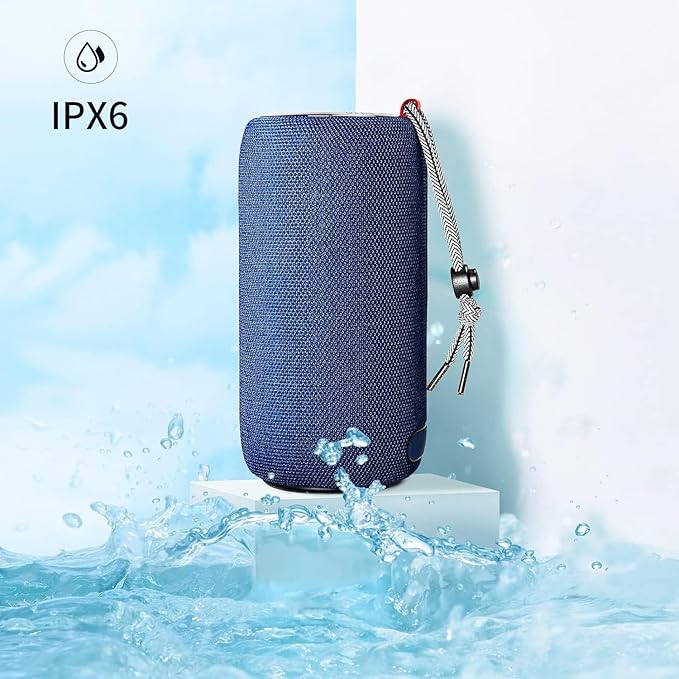 Monster S310 Upgraded Bluetooth Speaker, 30W Portable Speaker True Wireless Stereo Pairing Deliver Dynamic Sound, IPX6 Waterproof, Bluetooth 5.2 Built-in Mic, 24H Playtime, for Party, Outdoor, Blue