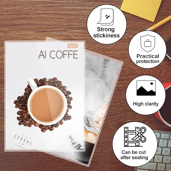 HERKKA 200 Pack Laminating Pouches, Hold 11 x 17 Inch Sheet, 5 Mil Clear Thermal Laminating Paper 11.5 x 17.5 Inch, Round Corner