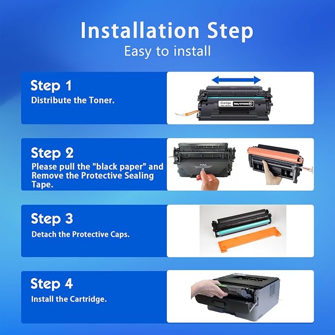 58A Black Toner Cartridge with Chip Compatible with HP 58A CF258A 58X CF258X Replacement for HP Color Laser Jet Pro MFP M428fdw M404n M428fdn M404dn M430 Printer (3000 Pages, 2 Pack)