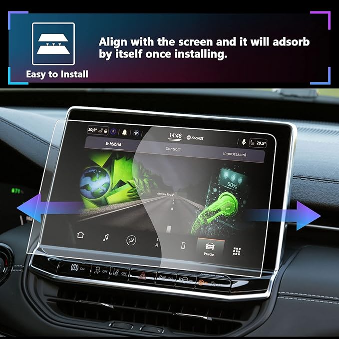 SXCY for 2022 Compass 10.1 Inch Screen Protector Foils Navigation Touch Screen Protective Film 2022 Jepe Compass Accessories Tempered Glass HD Clear 9H Hardness Display Screen Cover