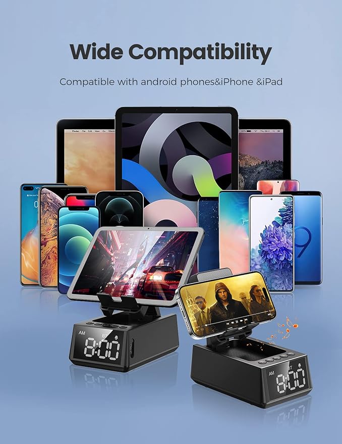 CHIFENCHY Birthday Gifts for Men Women-Bluetooth Speaker with HD Sound, Stocking Stuffers White Elephant Gifts for Adults, Kitchen Gadgets for Anniversary Idea Gift for Dad Mom Husband Wife(Black)