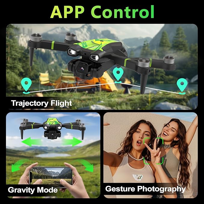 M18 Brushless Motor Drone with 4K Camera Mini RC Quadcopter for Adults Dual Cameras Optical Flow Positioning