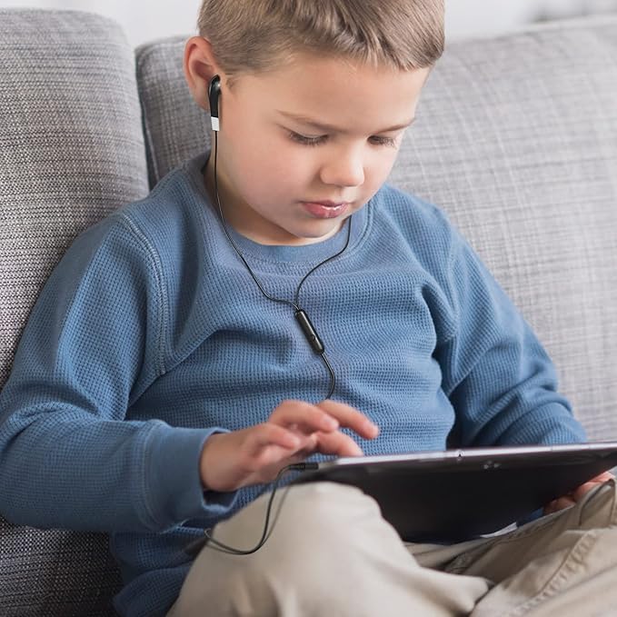 Bulk Earbuds with Microphone 10 Pack, Wired Earbuds Earphones Multicolor Headphones with mic for Kids for School for Classroom Students with 3.5mm Jack