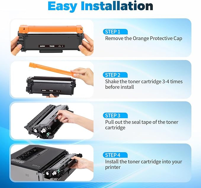 Compatible TN450 TN420 Toner Cartridge Replacement for Brother TN450 TN-450 TN420 TN-420 Compatible with HL-2270DW HL-2280DW HL-2230 MFC-7360N MFC-7860DW DCP-7065DN Intellifax 2840 2940 Printer