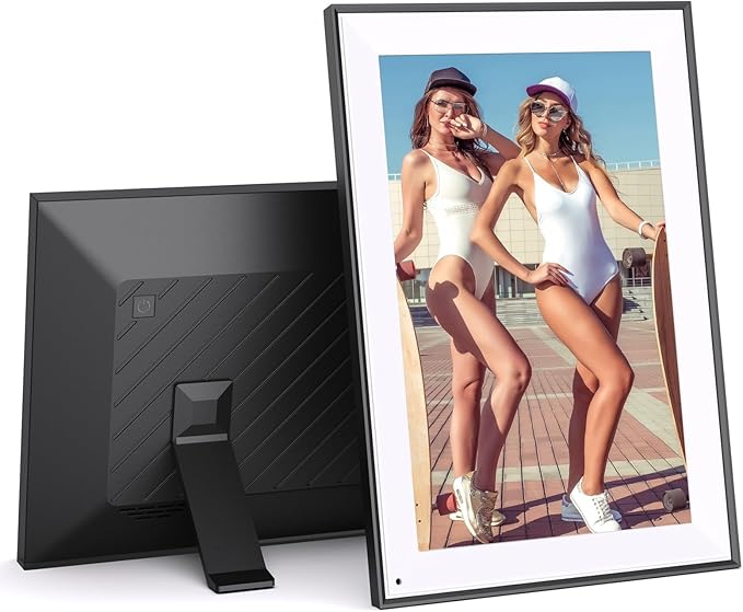 10.1" Digital-Picture-Frame Smart Digital Photo-Frame - 16GB Digital Frame, IPS Touch Screen, Auto-Rotate, Slideshow, Load Photo Video from Phone via APP Email, Free Cloud Storage, Gift for Family