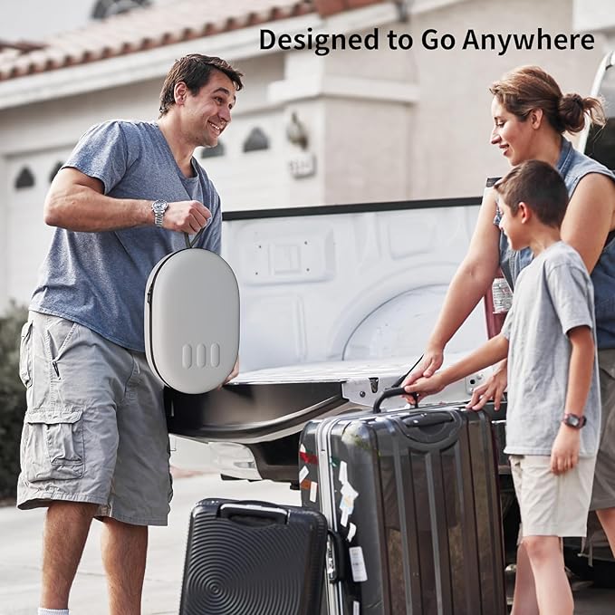 annapro Carrying Case for Meta Quest 3S/Quest 3/Vision Pro, Compatible with Battery Elite Strap, Controllers and Other Accessories, Hard Shell Case and Superior Protection for Travel, Grey