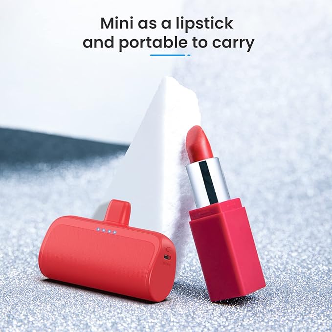 Mini Portable Charger Power Bank for iPhone,5200mAh Portable Phone Charger, Ultra-Compact PD Fast Charging Battery Pack Compatible with iPhone 14/14 Plus/Pro Max/13/12/12 Mini/11/XS/XR/X/8/7/6/6s