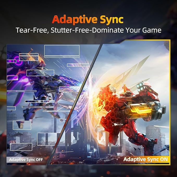 24 Inch 1080P 200Hz Gaming Monitor, FHD Fast IPS Panel, 124% sRGB 1ms HDR Zero-Frame Computer Monitor, Built-in Speaker, HDMI 2.1, DisplayPort 1.4, FreeSync & G-Sync, Tilt, VESA, Eye Care