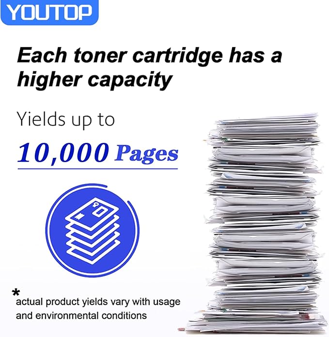 TK-1262 TK1262 Black Toner Cartridge (1T0C150US0) Replacement for ECOSYS PA4000Wx Model Laser Printer (1-Pack)