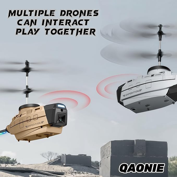 Drone with 720p Camera, 3 Speed Mode Drone, 2 Batteries, Active Obstacle Avoidance, One Key Take Off/Landing.