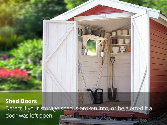 YoLink LoRa Smart Outdoor Contact Sensor & Hub Starter Kit, Gate & Shed Door Sensor, Universal Contact-Closure Sensor, Email/SMS/Push Alerts, 1/4 Mile Open Air Range, Alexa, IFTTT, Home Assistant