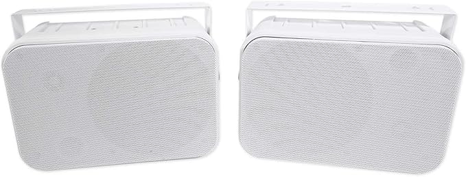 Rockville Pair HP65S 6.5" 500W Outdoor/Indoor Home Theater Speakers, IPX44 Weather Resistant, Swivel Brackets, Clear Audio, for Patios and Home Theaters